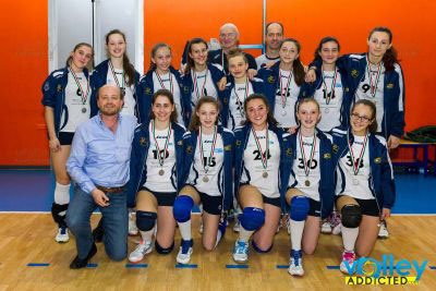 Volley under 14 femminile medaglia d'argento Como